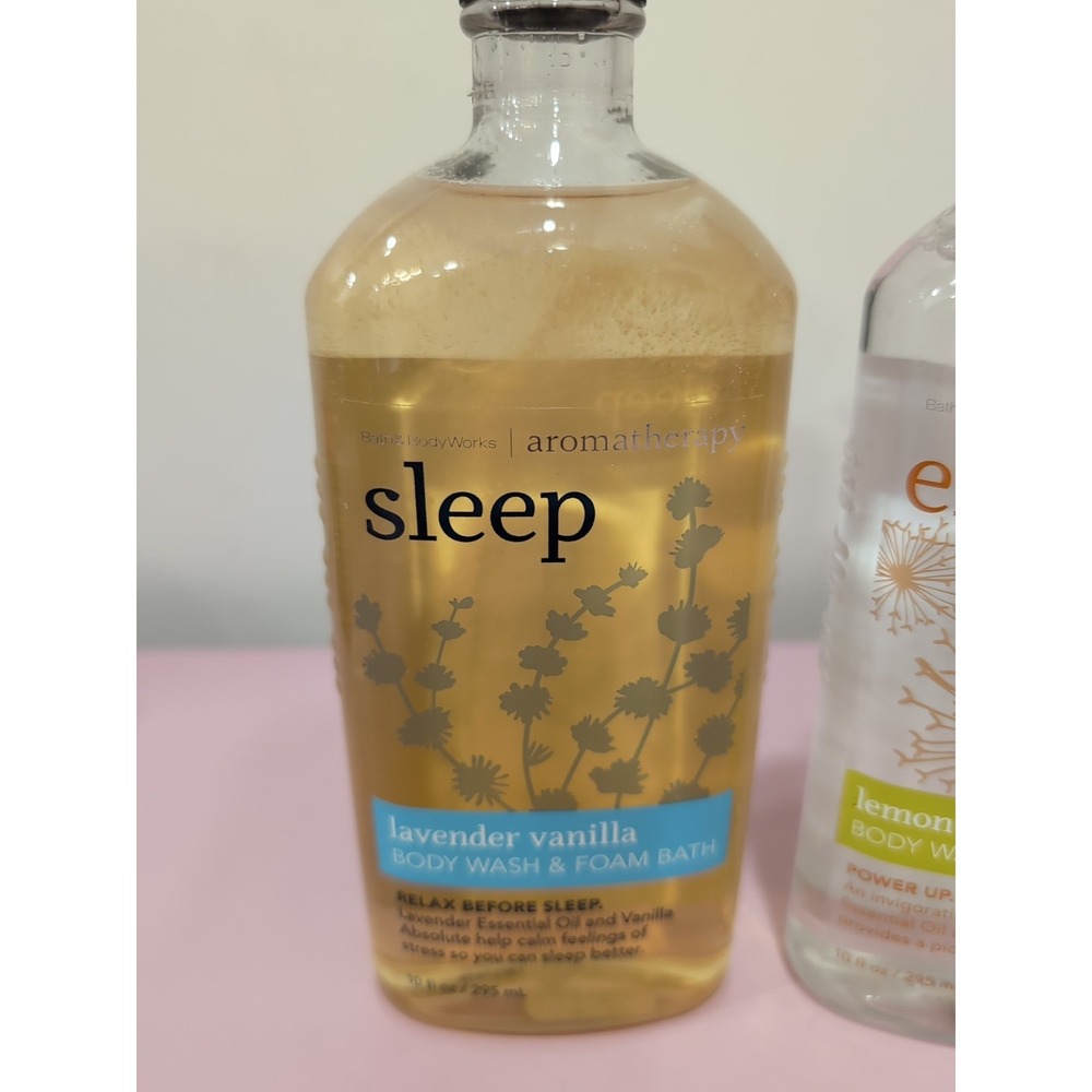 Bath & Body Works Aromatherapy SLEEP & Energy Body Wash and Foam Bath Rare Lot 2 - Picture 2 of 7